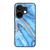 Vibrant Blue Marble Vivo X200 FE 5G Glass Back Cover Online