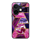 Electroplated Geometric Marble Vivo X200 FE 5G Glass Back Cover Online