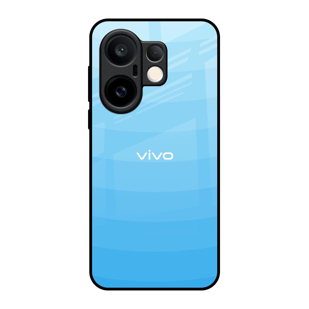 Wavy Blue Pattern Vivo X200 FE 5G Glass Back Cover Online