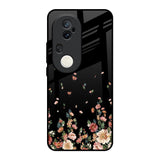 Floating Floral Print Vivo T4 Ultra 5G Glass Back Cover Online
