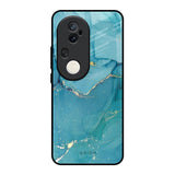 Blue Golden Glitter Vivo T4 Ultra 5G Glass Back Cover Online