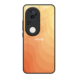 Orange Curve Pattern Vivo T4 Ultra 5G Glass Back Cover Online
