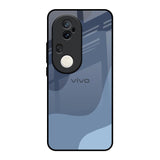 Navy Blue Ombre Vivo T4 Ultra 5G Glass Back Cover Online