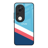 Pink & White Stripes Vivo T4 Ultra 5G Glass Back Cover Online