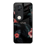 Tropical Art Flower Vivo T4 Ultra 5G Glass Back Cover Online