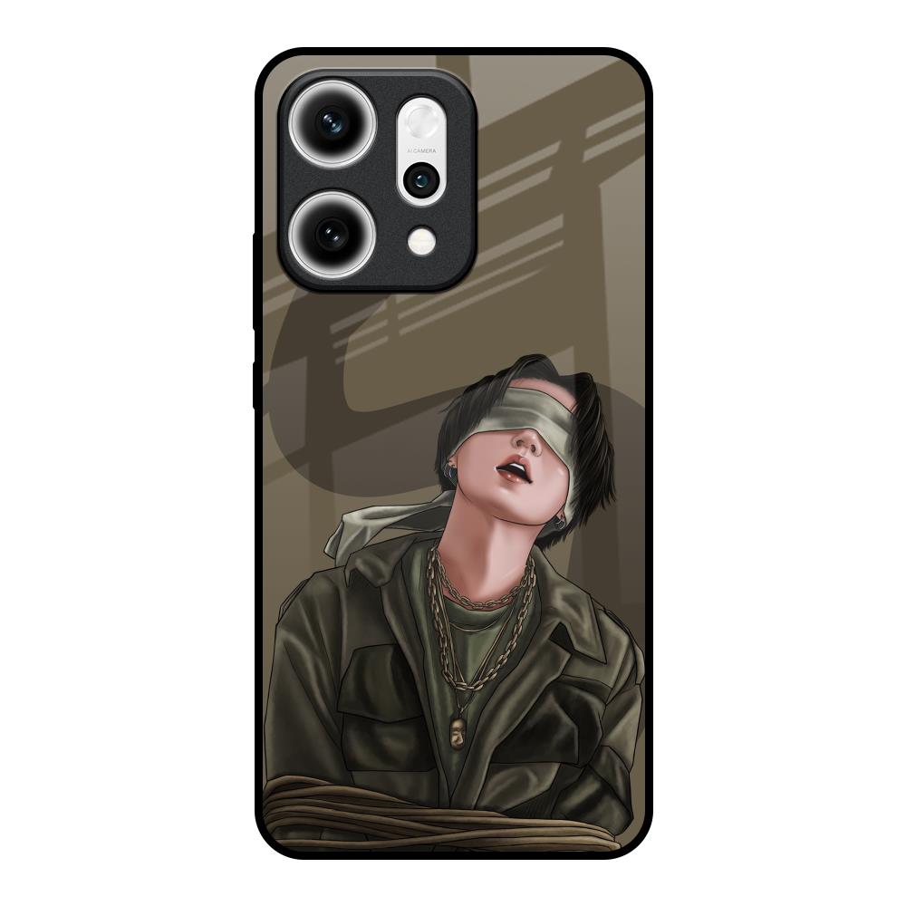 Blind Fold Oppo Reno14 5G Glass Back Cover Online