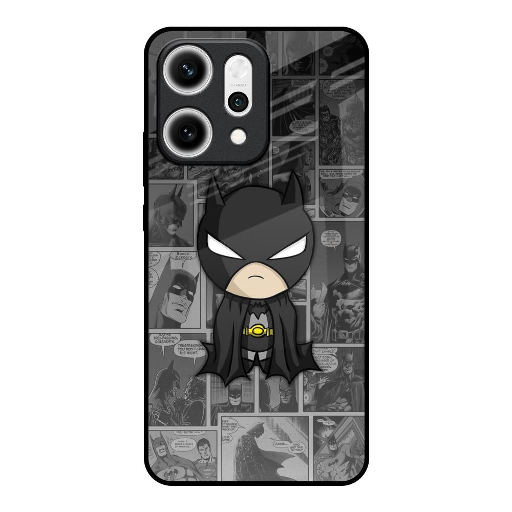 Cartoon Art Oppo Reno14 5G Glass Back Cover Online
