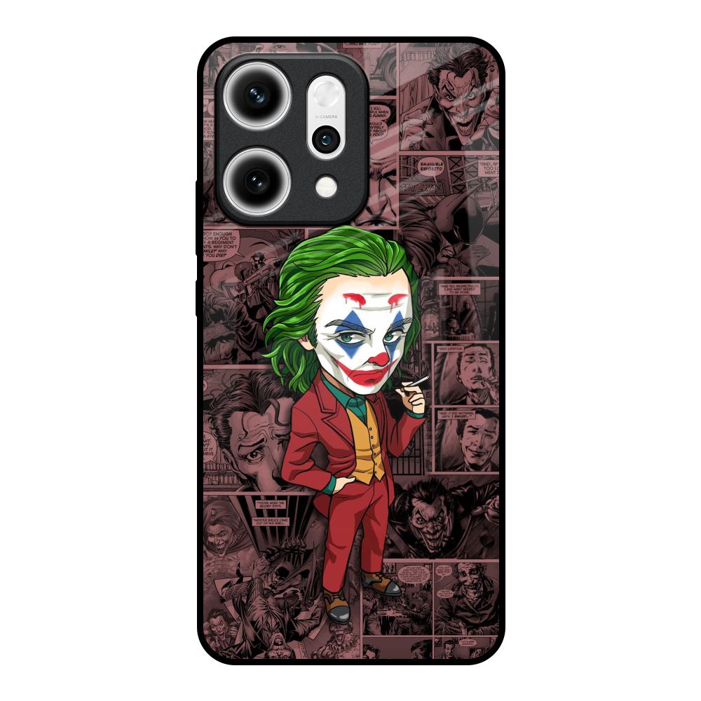 Joker Cartoon Oppo Reno14 5G Glass Back Cover Online