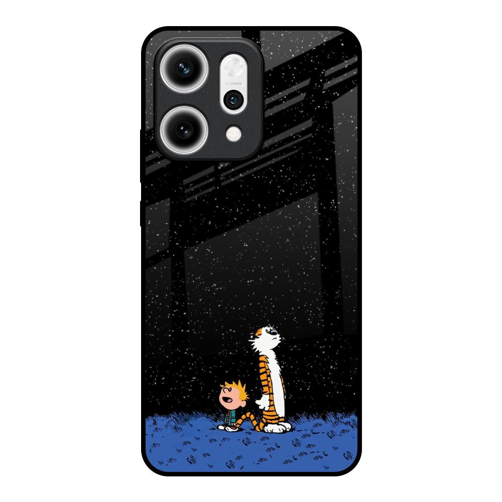 Night Sky Star Oppo Reno14 5G Glass Back Cover Online