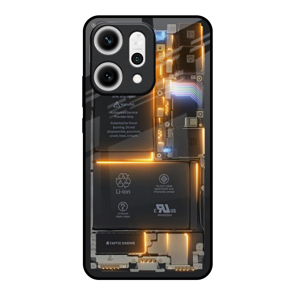 Glow Up Skeleton Oppo Reno14 5G Glass Back Cover Online