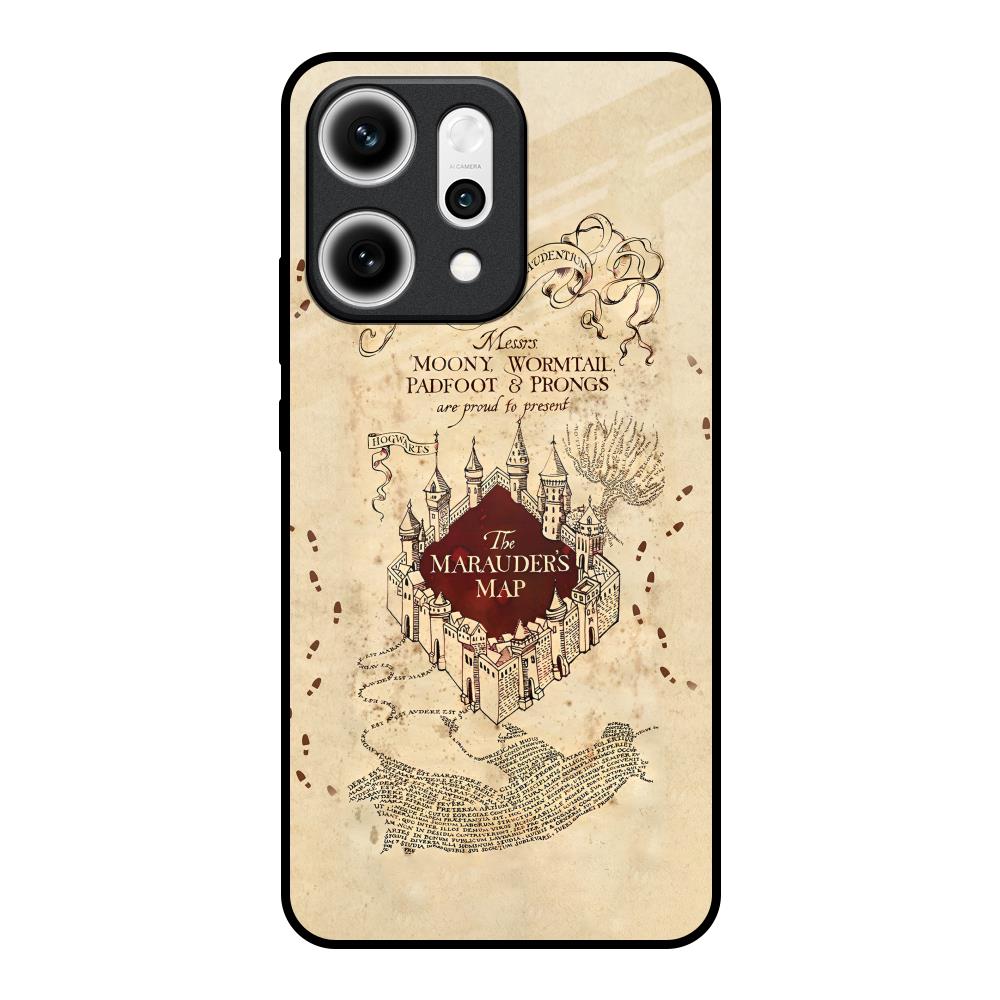 Magical Map Oppo Reno14 5G Glass Back Cover Online
