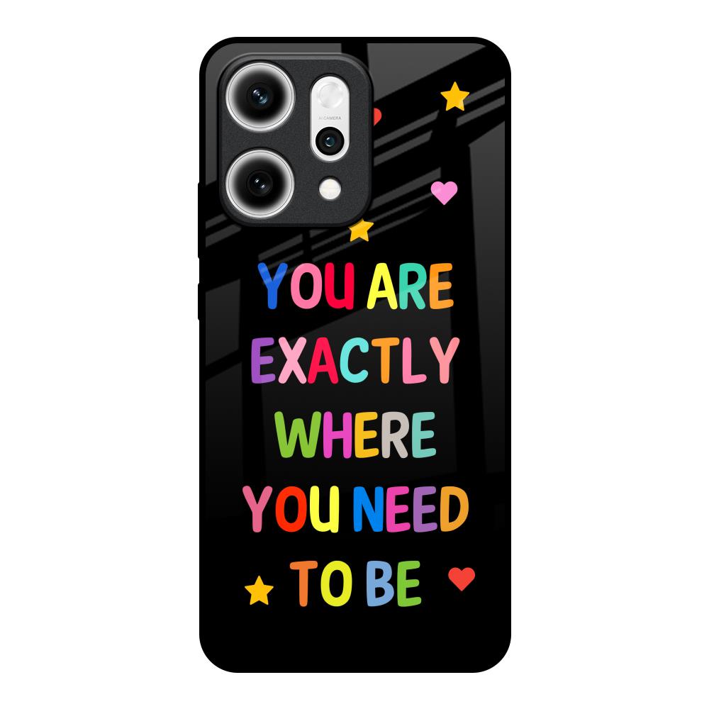 Magical Words Oppo Reno14 5G Glass Back Cover Online