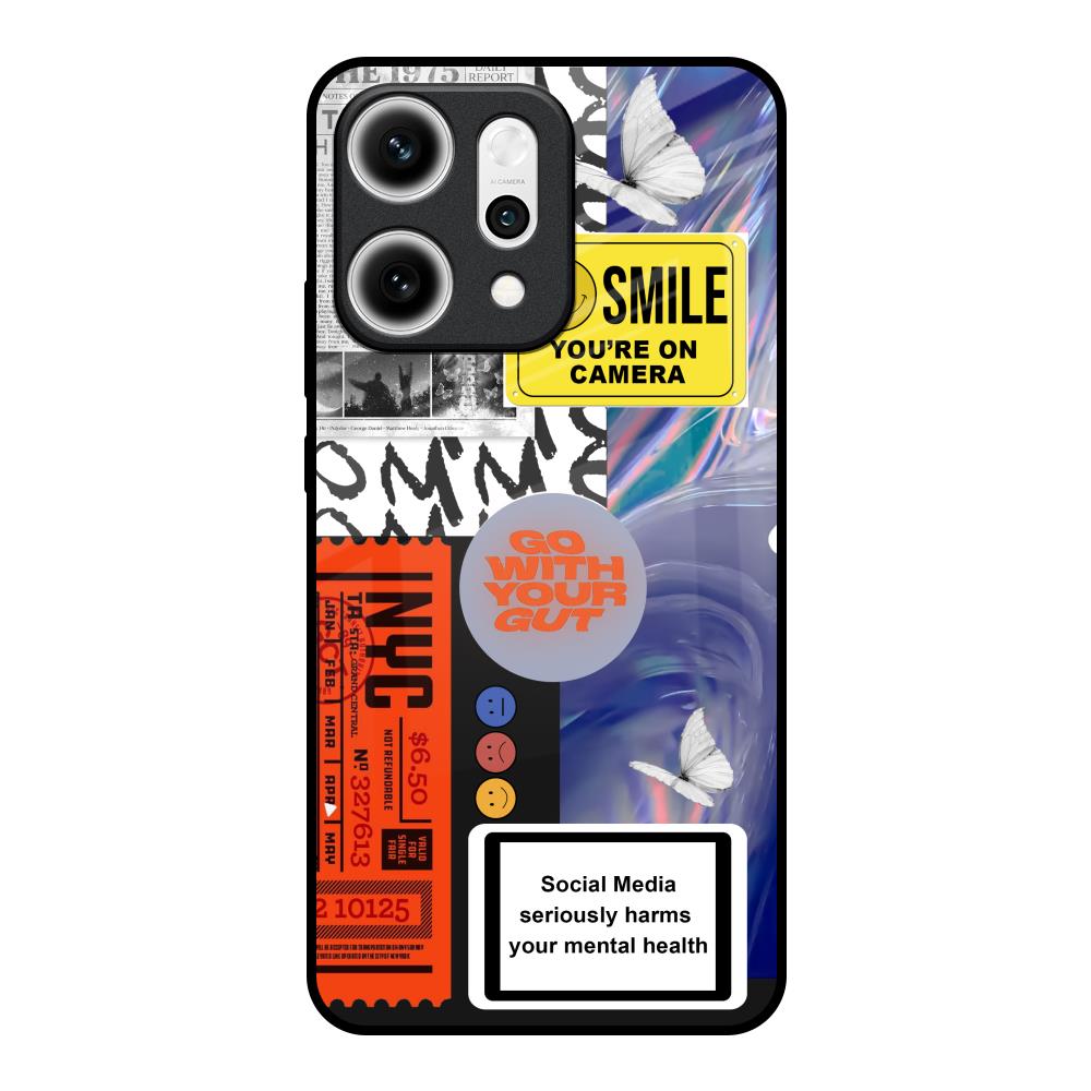 Smile for Camera Oppo Reno14 5G Glass Back Cover Online