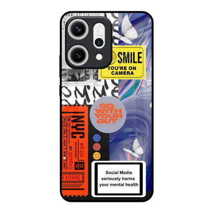 Smile for Camera Oppo Reno14 5G Glass Back Cover Online