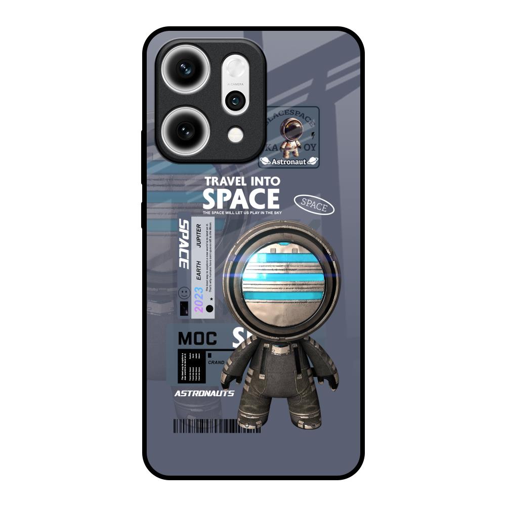 Space Travel Oppo Reno14 5G Glass Back Cover Online