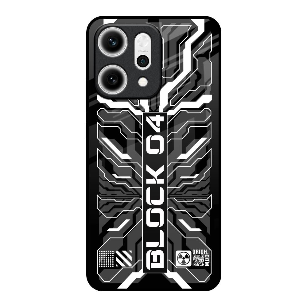 Monochrome Magic Oppo Reno14 5G Glass Back Cover Online