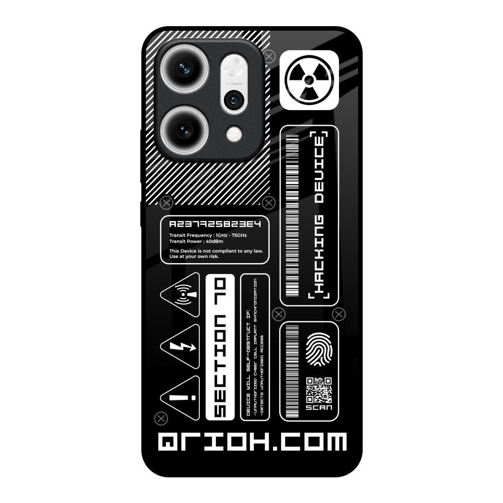 Futuristic Art Oppo Reno14 5G Glass Back Cover Online