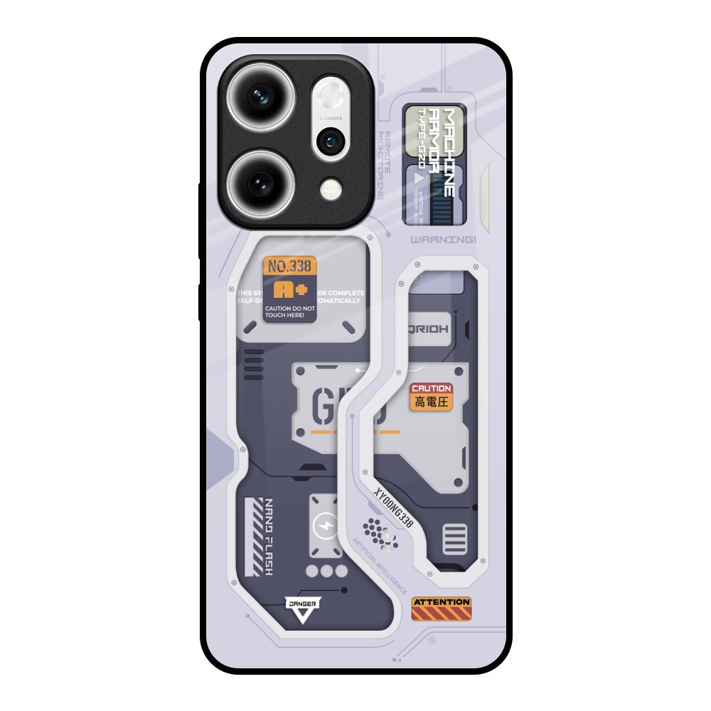 Tech Savvy Oppo Reno14 5G Glass Back Cover Online