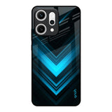 Vertical Blue Arrow Oppo Reno14 5G Glass Back Cover Online