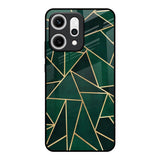 Abstract Green Oppo Reno14 5G Glass Back Cover Online