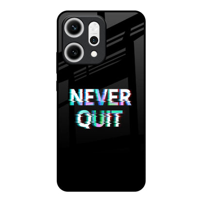 Never Quit Oppo Reno14 5G Glass Back Cover Online
