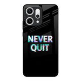 Never Quit Oppo Reno14 5G Glass Back Cover Online