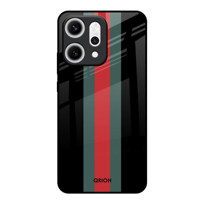 Vertical Stripes Oppo Reno14 5G Glass Back Cover Online