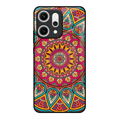 Elegant Mandala Oppo Reno14 5G Glass Back Cover Online