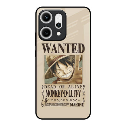 Luffy Wanted Oppo Reno14 5G Glass Back Cover Online