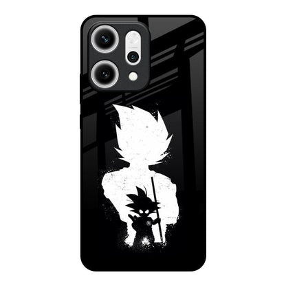 Monochrome Goku Oppo Reno14 5G Glass Back Cover Online