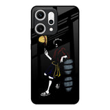 Luffy Line Art Oppo Reno14 5G Glass Back Cover Online
