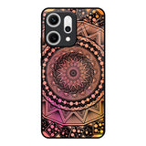 Floral Mandala Oppo Reno14 5G Glass Back Cover Online