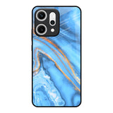 Vibrant Blue Marble Oppo Reno14 5G Glass Back Cover Online