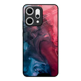 Blue & Red Smoke Oppo Reno14 5G Glass Back Cover Online