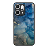 Blue Cool Marble Oppo Reno14 5G Glass Back Cover Online