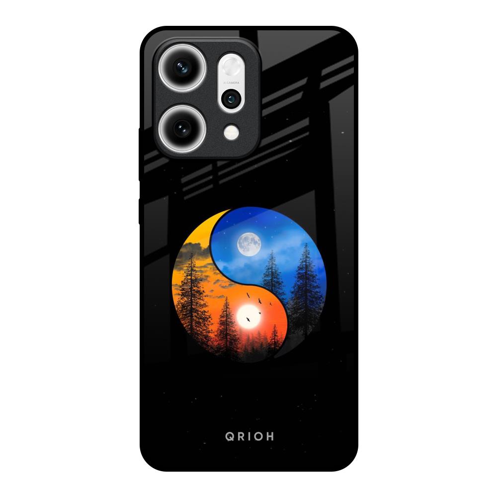 Yin Yang Balance Oppo Reno14 5G Glass Back Cover Online