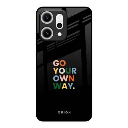 Go Your Own Way Oppo Reno14 5G Glass Back Cover Online