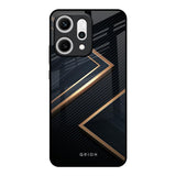 Sleek Golden & Navy Oppo Reno14 5G Glass Back Cover Online
