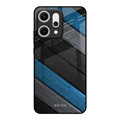 Multicolor Wooden Effect Oppo Reno14 5G Glass Back Cover Online
