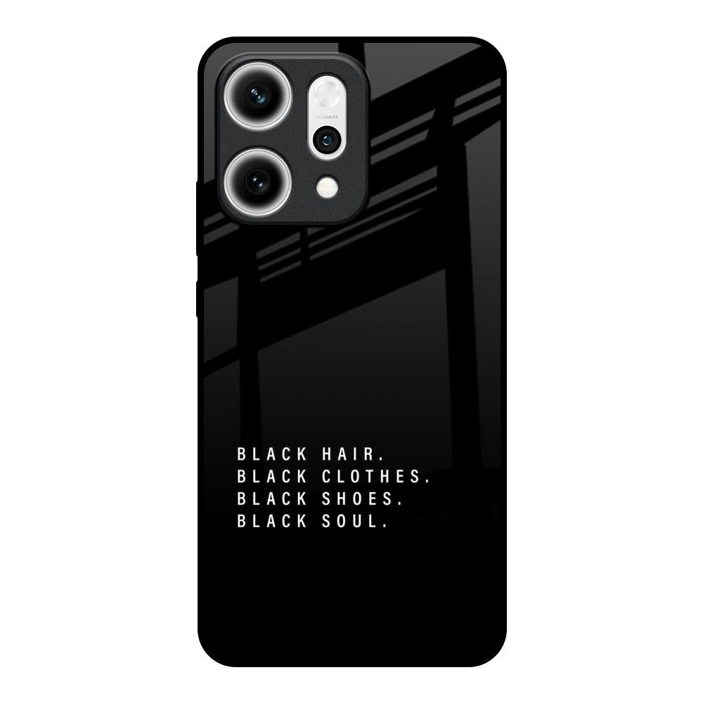 Black Soul Oppo Reno14 5G Glass Back Cover Online