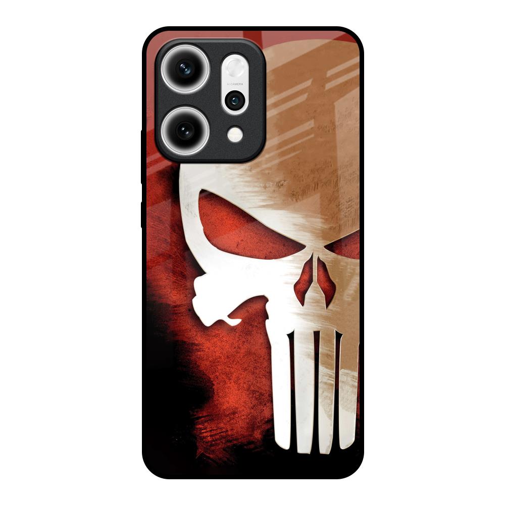 Red Skull Oppo Reno14 5G Glass Back Cover Online