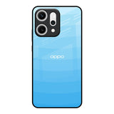 Wavy Blue Pattern Oppo Reno14 5G Glass Back Cover Online