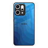 Blue Wave Abstract Oppo Reno14 5G Glass Back Cover Online
