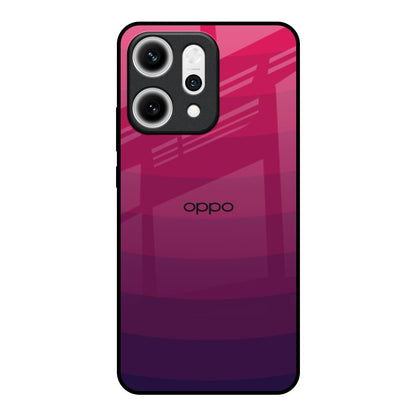 Wavy Pink Pattern Oppo Reno14 5G Glass Back Cover Online