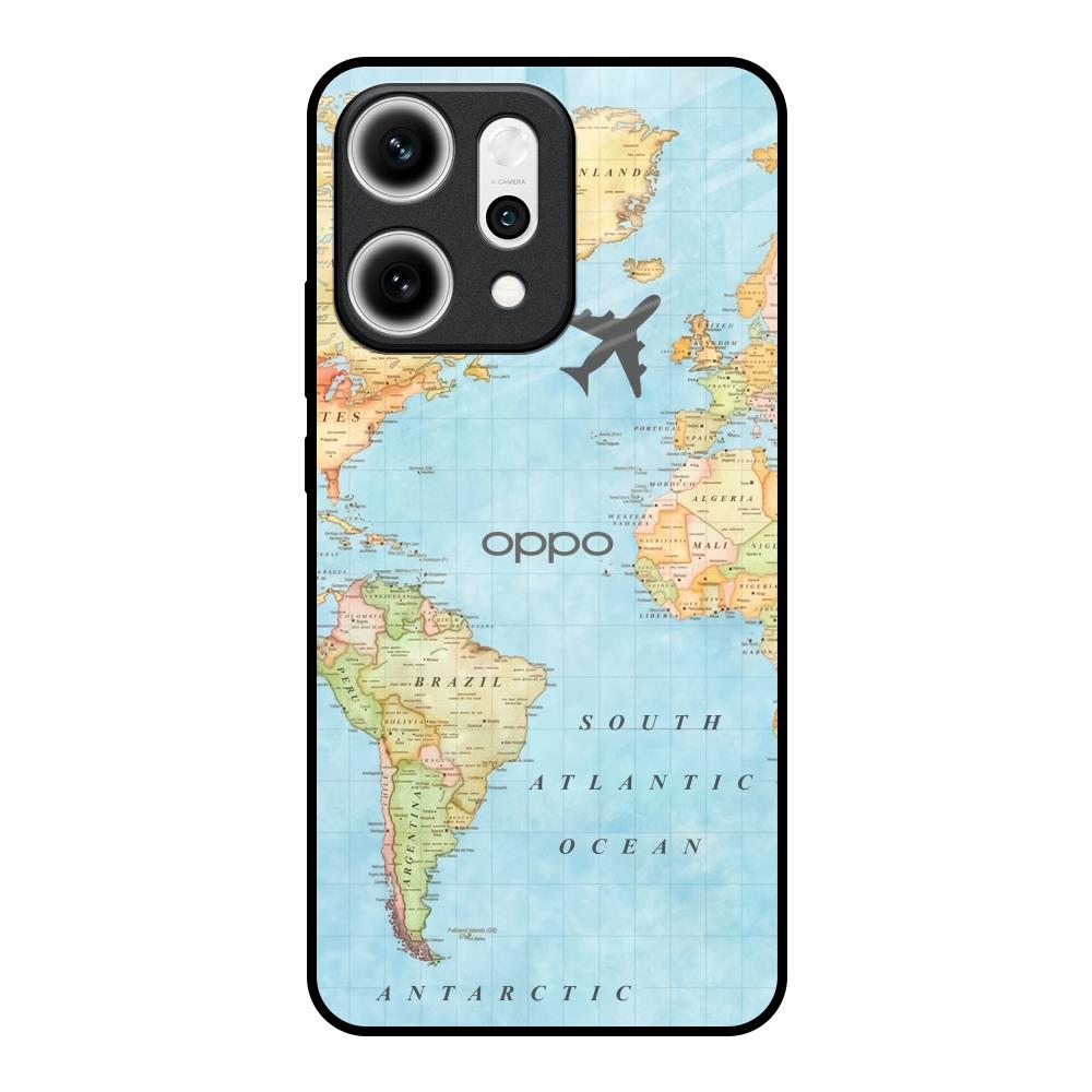 Fly Around The World Oppo Reno14 5G Glass Back Cover Online
