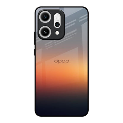 Aesthetic Orange Oppo Reno14 5G Glass Back Cover Online