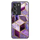 Purple Rhombus Marble Realme Narzo 80 Lite 5G Glass Back Cover Online