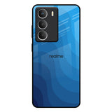Blue Wave Abstract Realme Narzo 80 Lite 5G Glass Back Cover Online