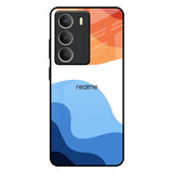 Wavy Color Pattern Realme Narzo 80 Lite 5G Glass Back Cover Online