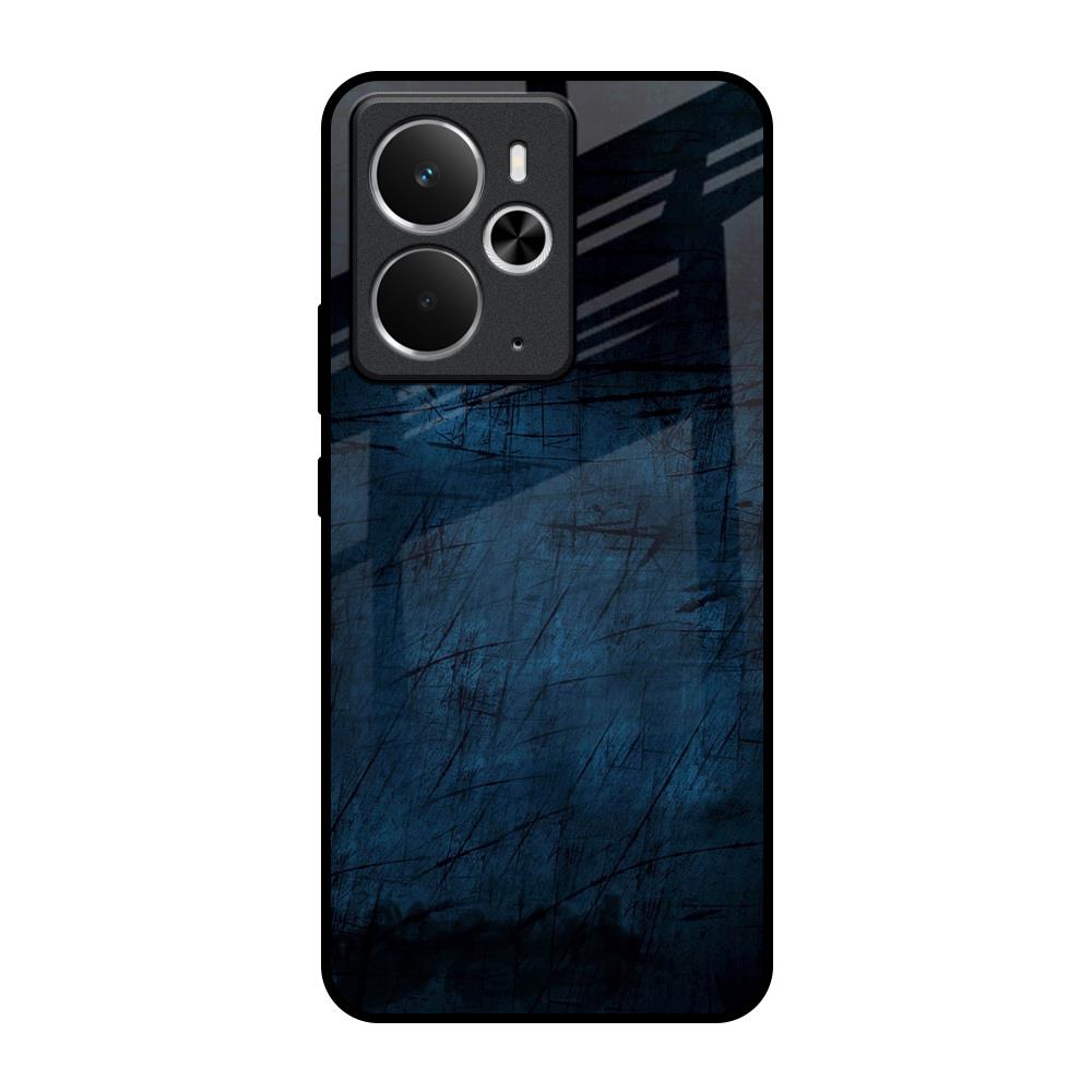 Dark Blue Grunge Realme 14 5G Glass Back Cover Online